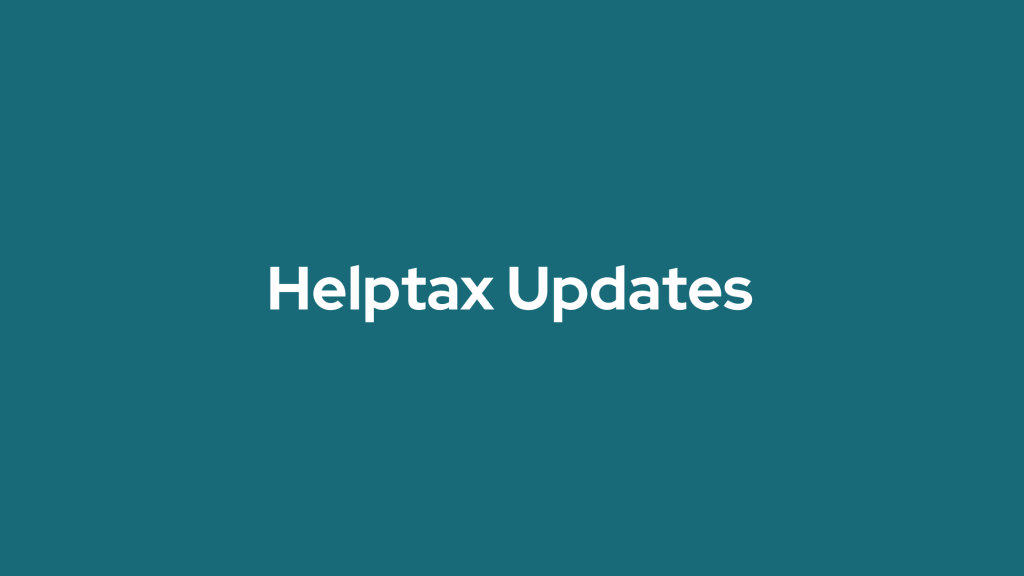 helptax updates